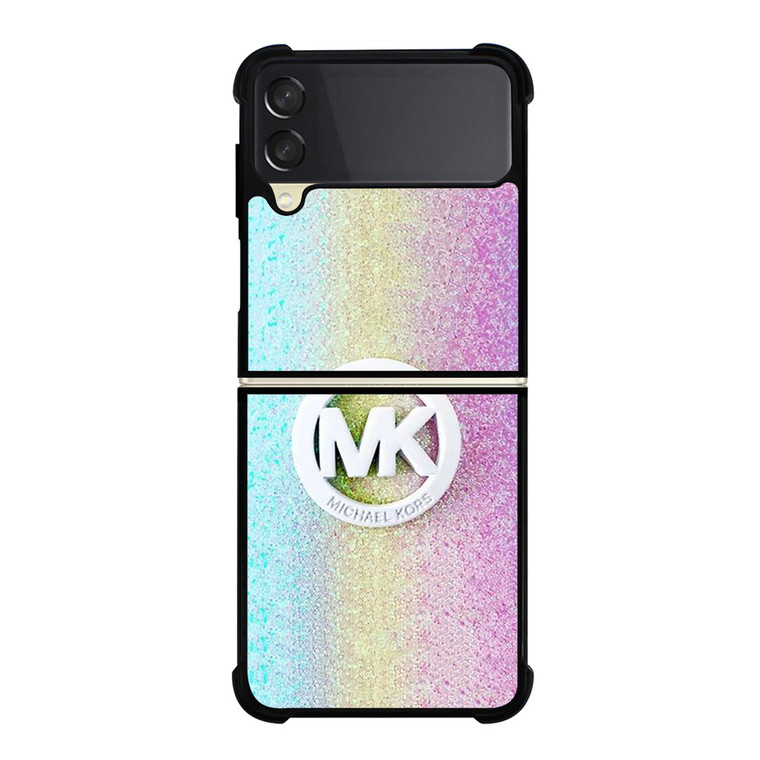 MICHAEL KORS MK LOGO RAINBOW Samsung Galaxy Z Flip 3 Case Cover