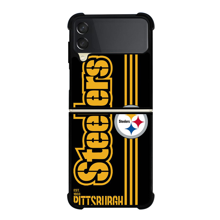 PITTSBURGH STEELERS FOOTBALL TEAM LOGO EST 1933 Samsung Galaxy Z Flip 3 Case Cover