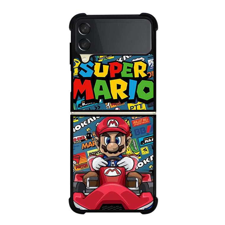 SUPER MARIO BROSS NINTENDO GAME MARIO CART Samsung Galaxy Z Flip 3 Case Cover