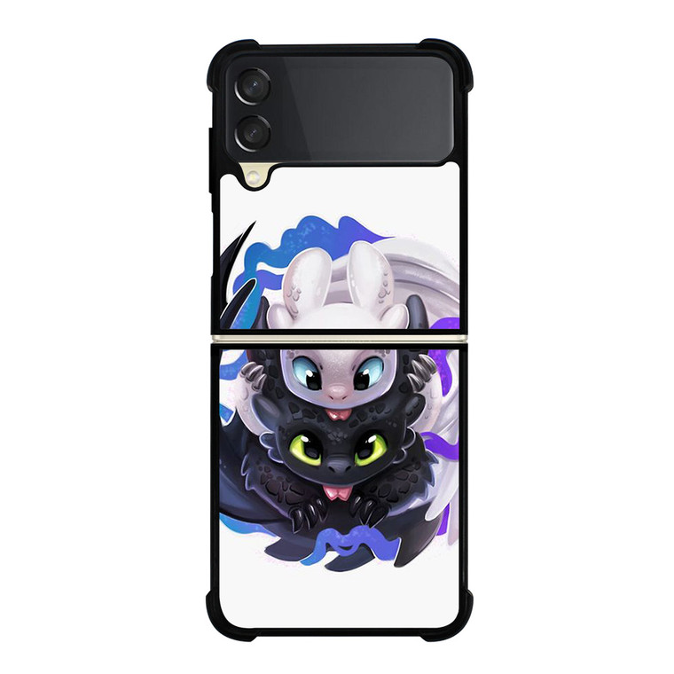 TOOTHLESS AND LIGHTFURY HOW TO TRAIN YOUR DRAGON Samsung Galaxy Z Flip 3 Case Cover
