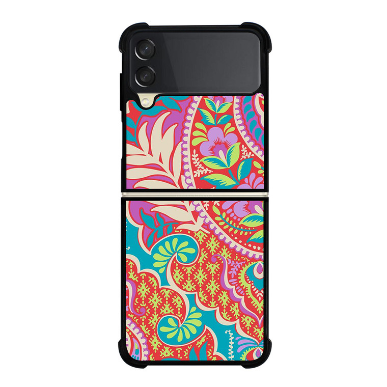 VERA BRADLEY FASHION FLORAL PATTERN Samsung Galaxy Z Flip 3 Case Cover