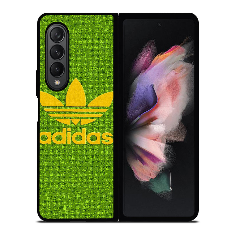ADIDAS LOGO YELLOW GREEN Samsung Galaxy Z Fold 3 Case Cover