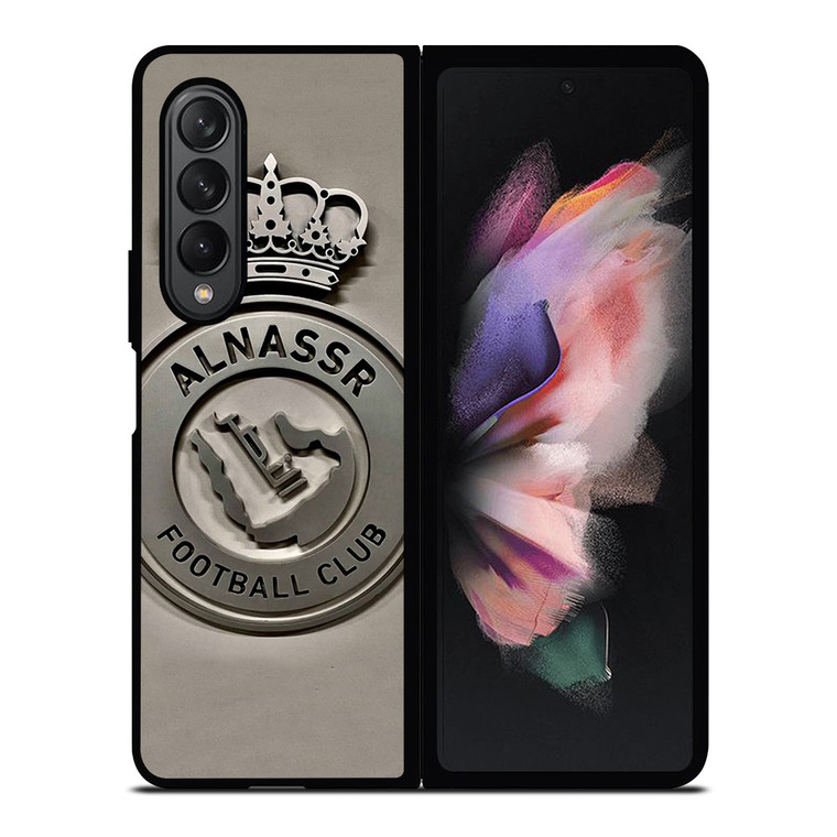 AL NASSR FOOTBALL LOGO METAL ICON Samsung Galaxy Z Fold 3 Case Cover
