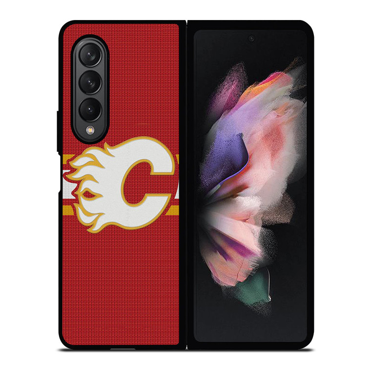 CALGARY FLAMES HOCKEY TEAM LOGO Samsung Galaxy Z Fold 3 Case Cover