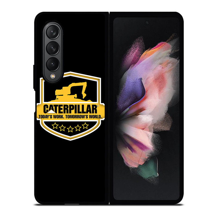 CATERPILLAR TRACTOR LOGO CAT ICON TODAY'S WORK Samsung Galaxy Z Fold 3 Case Cover