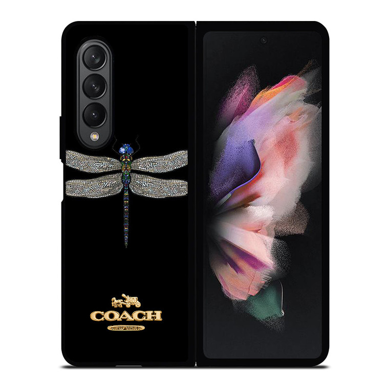 COACH NEW YORK LOGO DRAGONFLY Samsung Galaxy Z Fold 3 Case Cover