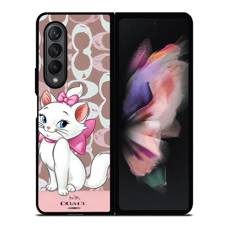 COACH NEW YORK LOGO MARIE ARISTOCAT DISNEY Samsung Galaxy Z Fold 3 Case Cover