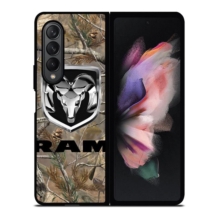DODGE RAM TRUCK LOGO CAMO Samsung Galaxy Z Fold 3 Case Cover