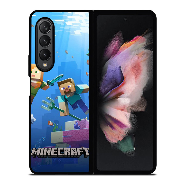 MINECRAFT GAMES UNDER WATER Samsung Galaxy Z Fold 3 Case Cover