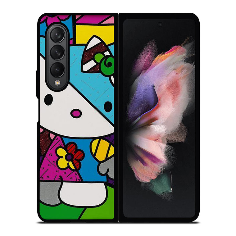 ROMERO BRITTO HELLO KITTY ART Samsung Galaxy Z Fold 3 Case Cover