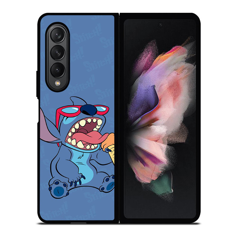 STITCH DISNEY CARTOON ICE CREAM Samsung Galaxy Z Fold 3 Case Cover