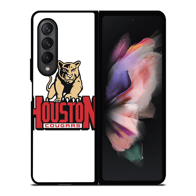 UNIVERSITY HOUSTON COUGARS BASKETBALL TEAM ICON Samsung Galaxy Z Fold 3 Case Cover