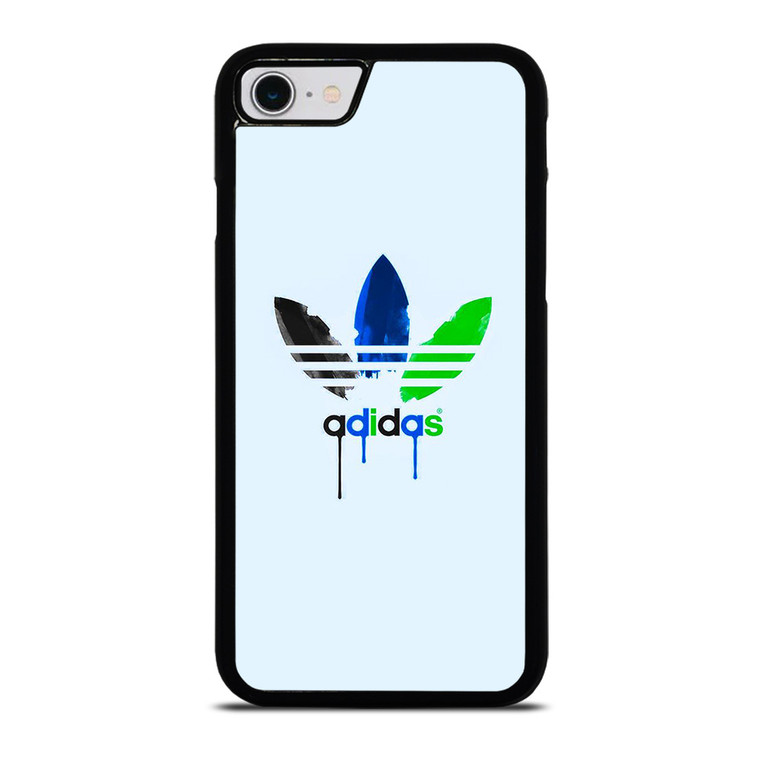 ADIDAS LOGO GREEN BLUE ICON iPhone SE 2022 Case Cover
