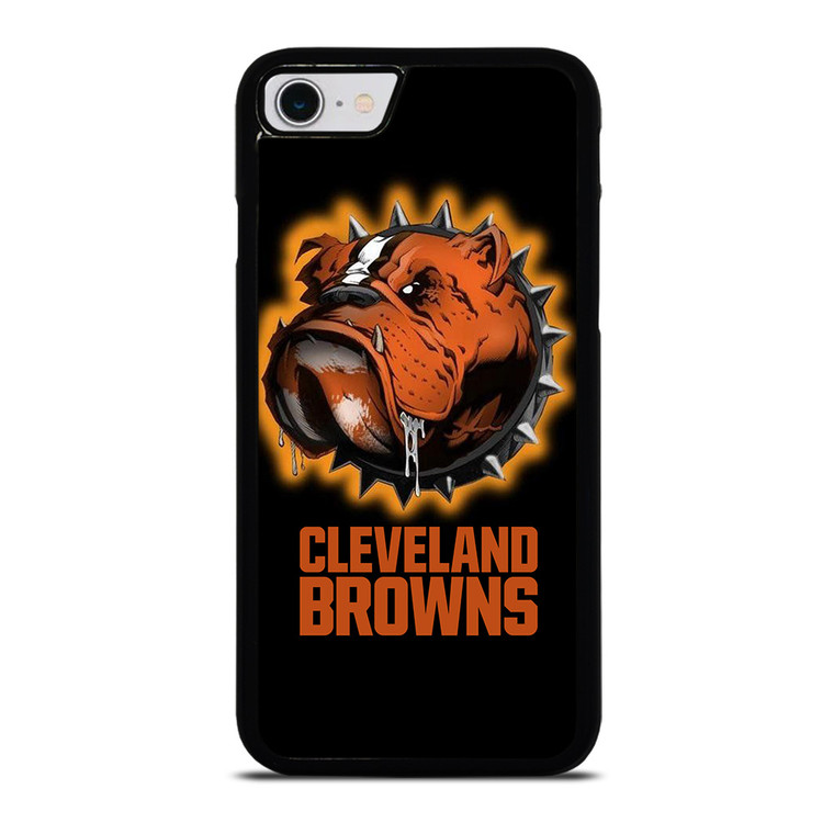 CLEVELAND BROWNS FOOTBALL LOGO DAWG POUND MASCOT iPhone SE 2022 Case Cover