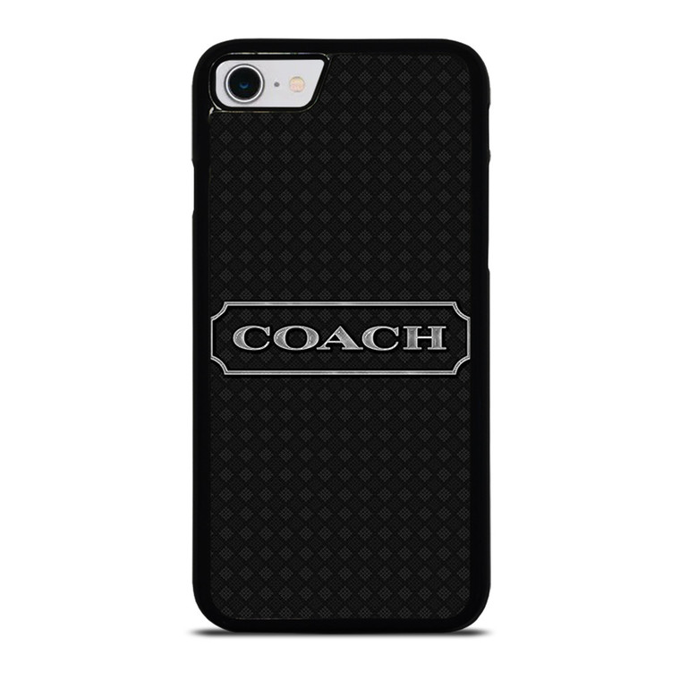 COACH NEW YORK LOGO BLACK iPhone SE 2022 Case Cover