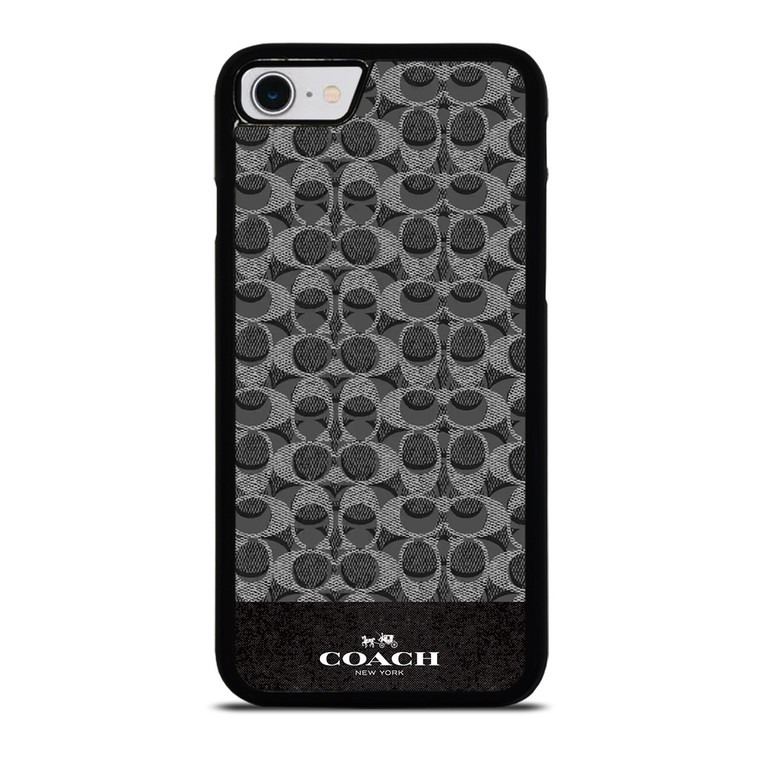 COACH NEW YORK LOGO DARK GREY iPhone SE 2022 Case Cover