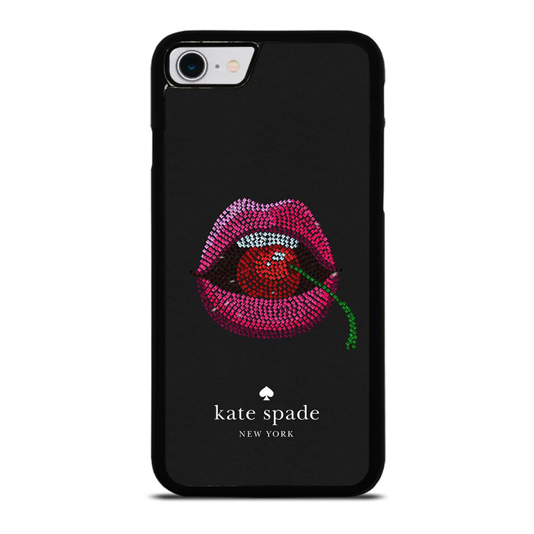KATE SPADE NEW YORK LIPS AND CHERRY iPhone SE 2022 Case Cover