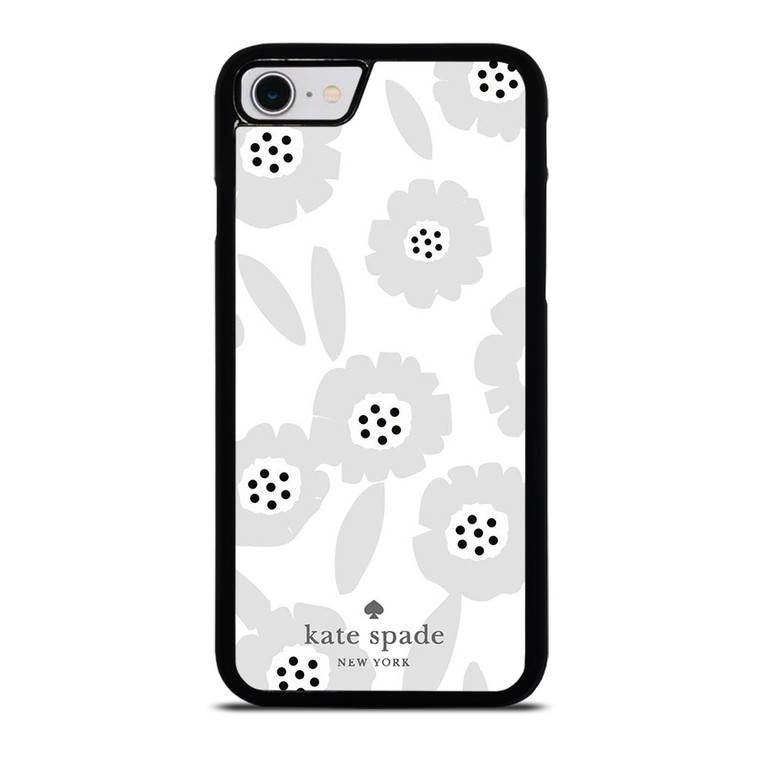 KATE SPADE NEW YORK LOGO WHITE FLOWER iPhone SE 2022 Case Cover