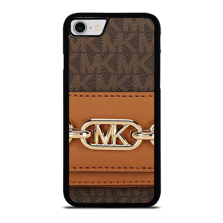 MICHAEL KORS MK LOGO BROWN BAG iPhone SE 2022 Case Cover