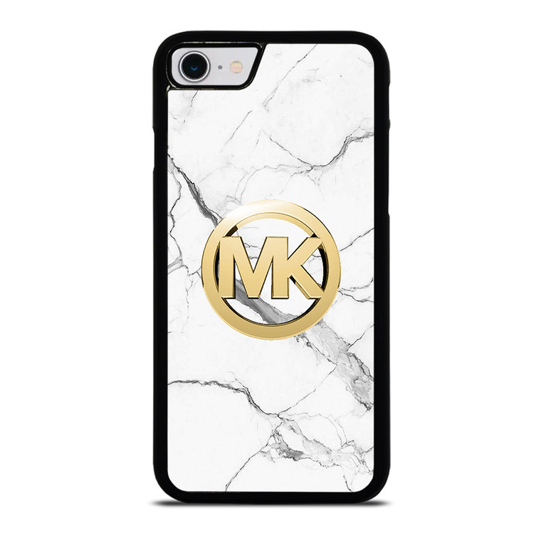 MICHAEL KORS MK LOGO ON MARBLE iPhone SE 2022 Case Cover