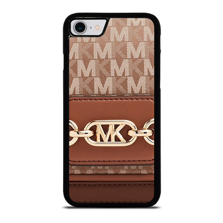 MK MICHAEL KORS LOGO BROWN BAG iPhone SE 2022 Case Cover