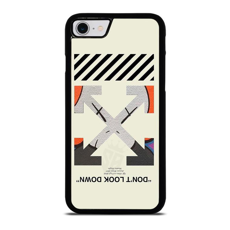 OFF WHITE KAWS LOGO DONT LOOK DOWN iPhone SE 2022 Case Cover