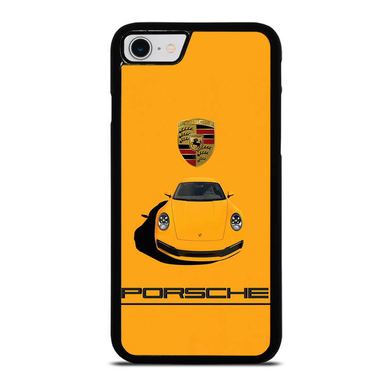 PORSCHE CAR LOGO YELLOW iPhone SE 2022 Case Cover