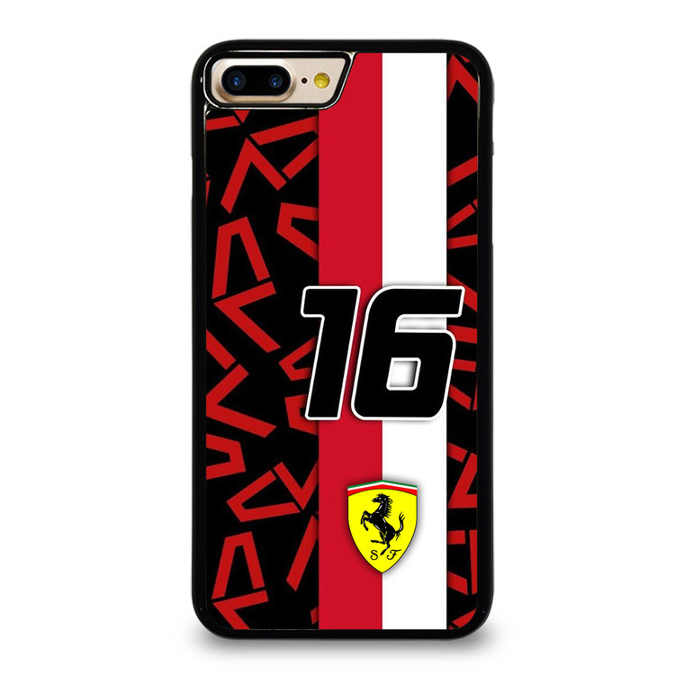 SCUDERIA FERRARI CHARLES LECLERC F1 FORMULA ONE iPhone 7 / 8 Plus Case Cover