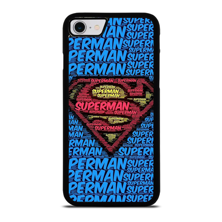 SUPERMAN TYPOGRAPHY LOGO iPhone SE 2022 Case Cover