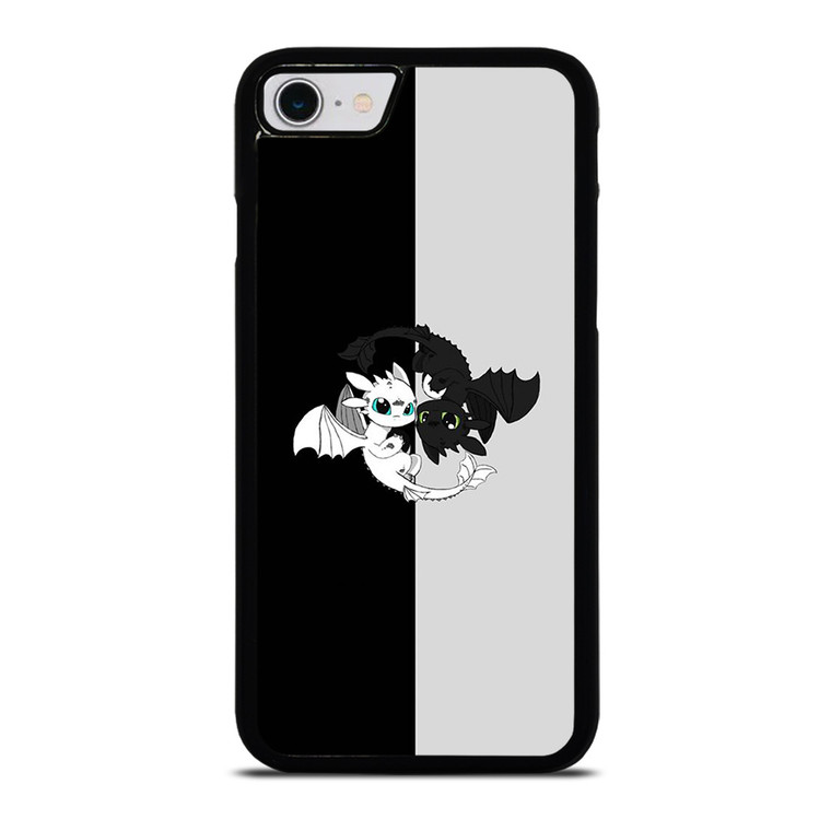 TOOTHLESS AND LIGHT FURY YIN YANG iPhone SE 2022 Case Cover