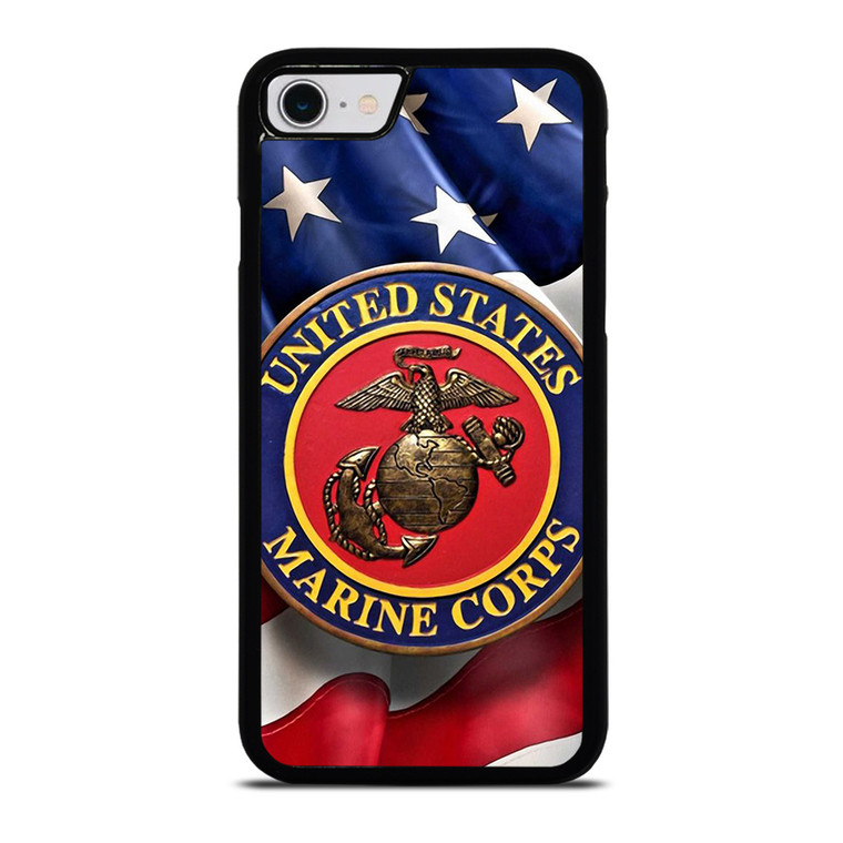 UNITED STATES US MARINE CORPS LOGO FLAG iPhone SE 2022 Case Cover