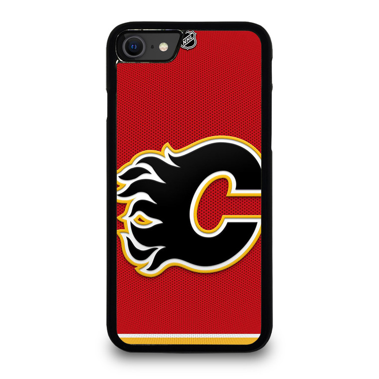 CALGARY FLAMES NHL HOCKEY TEAM LOGO. iPhone SE 2020 Case Cover