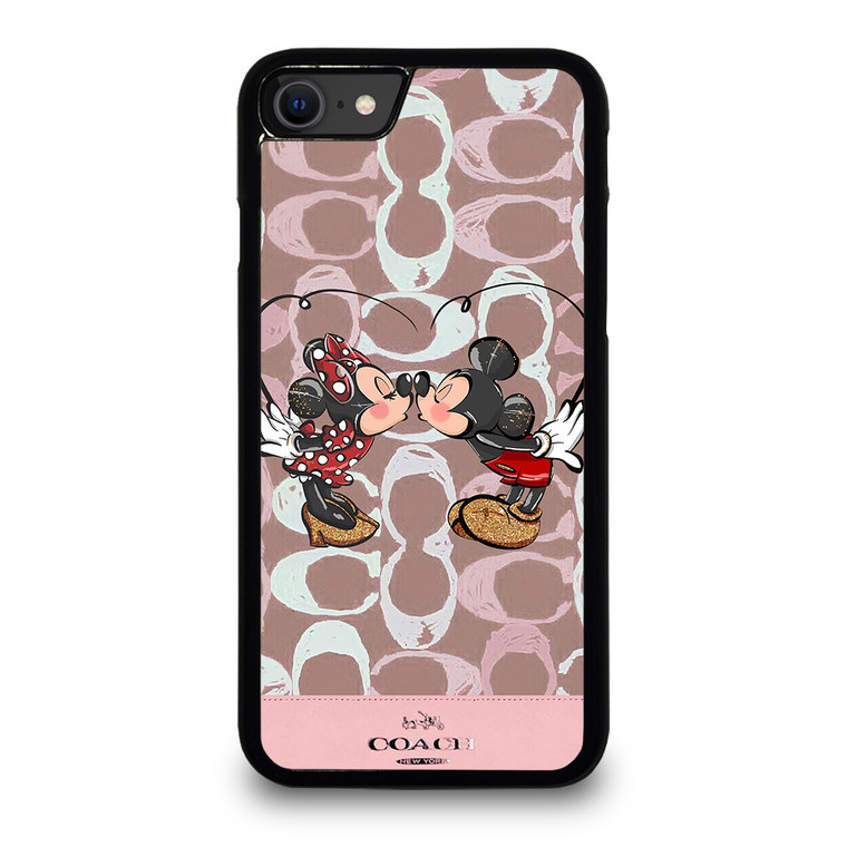COACH NEW YORK LOGO MICKEY MINNIE MOUSE DISNEY KISS. iPhone SE 2020 Case Cover