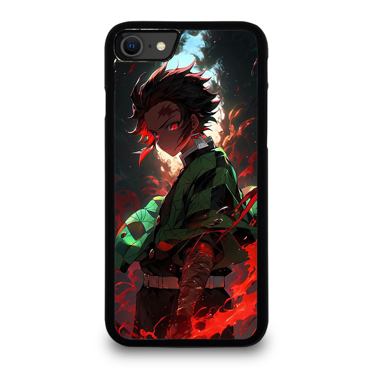DEMON SLAYER TANJIRO KAMADO ANIME MANGA. iPhone SE 2020 Case Cover