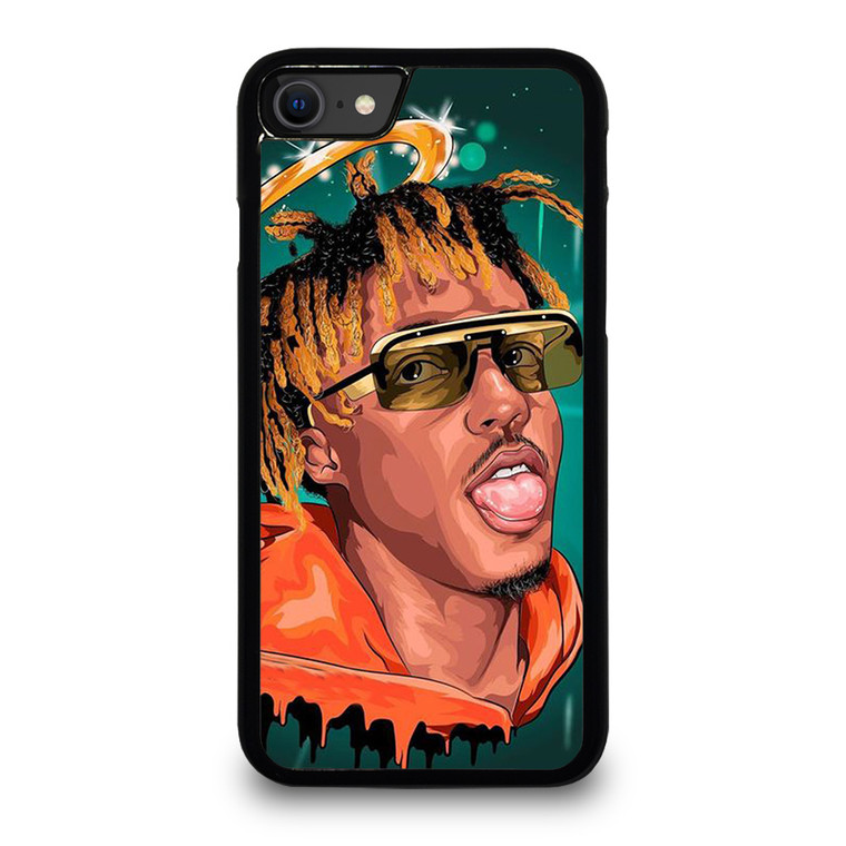 JUICE WRLD RAPPER FACE ART. iPhone SE 2020 Case Cover