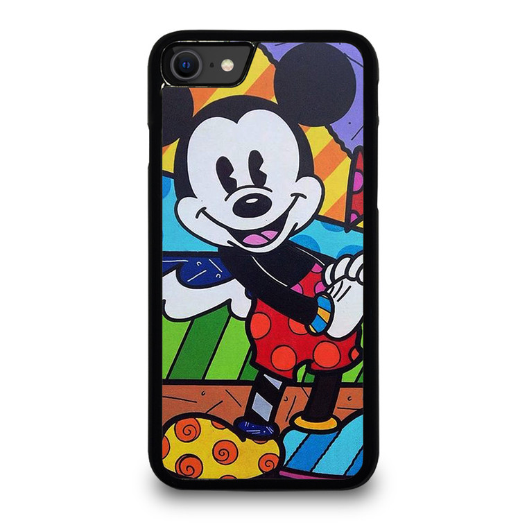 MICKEY MOUSE ROMERO BRITTO ART. iPhone SE 2020 Case Cover
