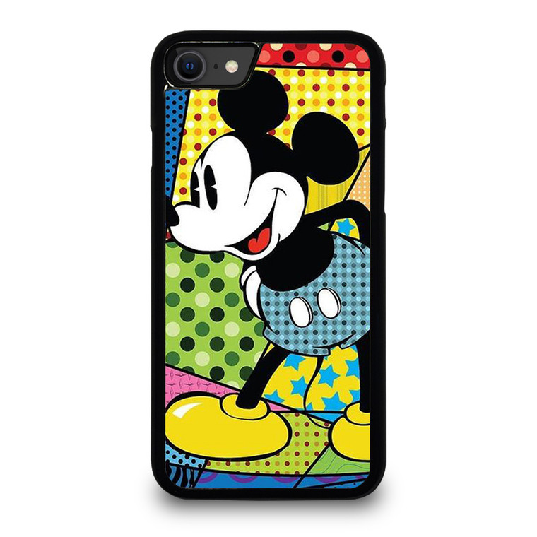 ROMERO BRITTO MICKEY MOUSE ART. iPhone SE 2020 Case Cover