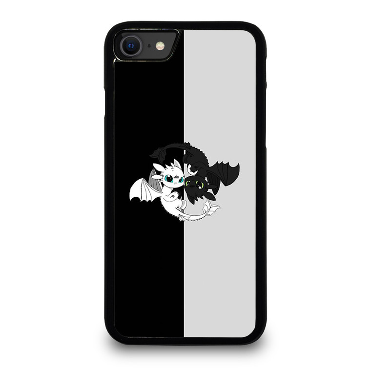TOOTHLESS AND LIGHT FURY YIN YANG. iPhone SE 2020 Case Cover