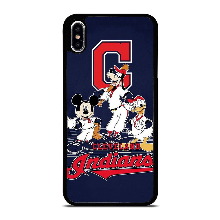 CLEVELAND INDIANS BASEBALL DISNEY MICKEY DONALD GOOFY iPhone XS Max Case Cover