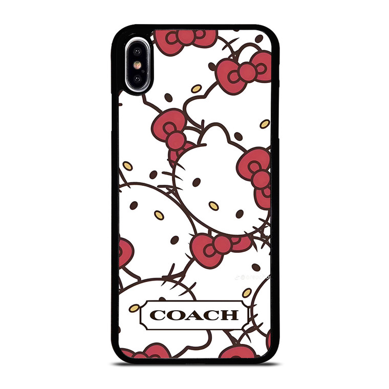 COACH NEW YORK HELLO KITTY FACE COLLAGE iPhone XS Max Case Cover COACH NEW YORK HELLO KITTY FACE COLLAGE iPhone XS Max Case Cover
