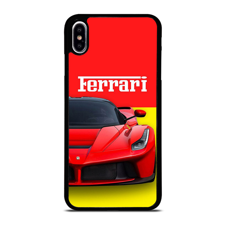 FERRARI LOGO RED CAR iPhone XS Max Case Cover