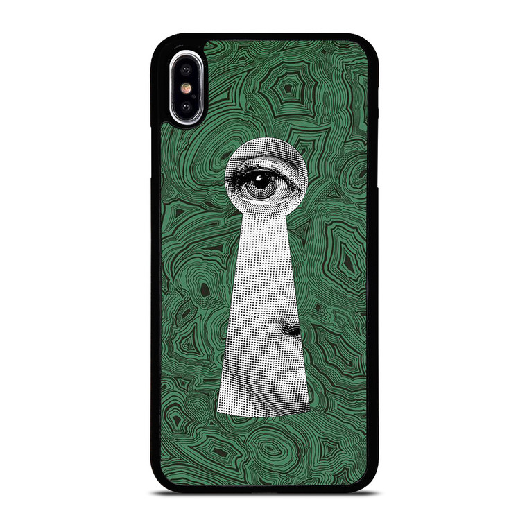 FORNASETTI MALACHITE EYE KEY iPhone XS Max Case Cover