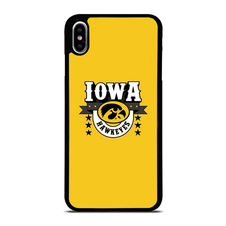 IOWA HAWKEYES LOGO UNIVERSITY BASKETBALL TEAM iPhone XS Max Case Cover