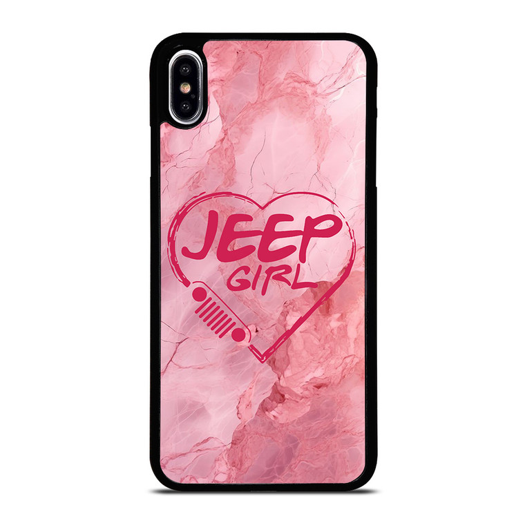 JEEP GIRL LOGO LOVE MARBLE iPhone XS Max Case Cover