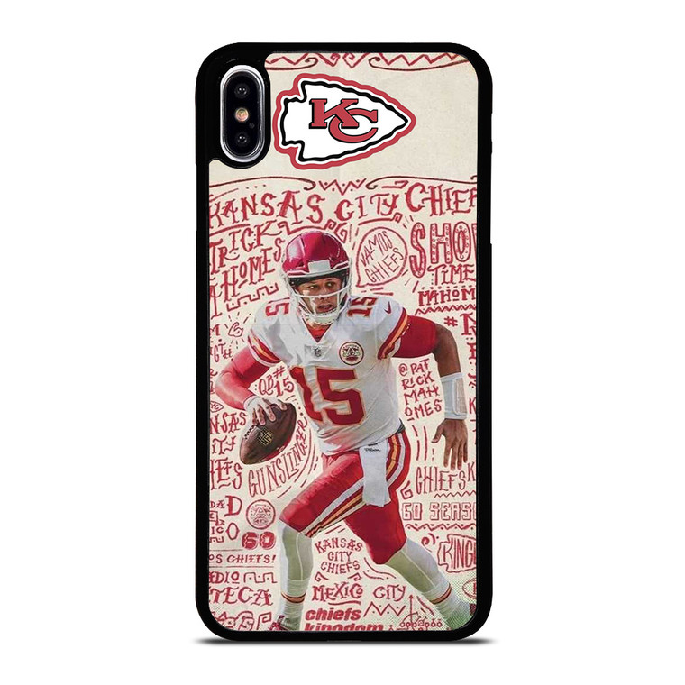 KANSAS CITY CHIEFS 15 PATRICK MAHOMES iPhone XS Max Case Cover