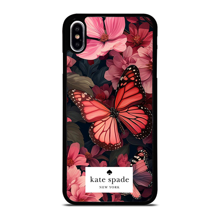 KATE SPADE NEW YORK FLOWER BUTTTERFLY iPhone XS Max Case Cover