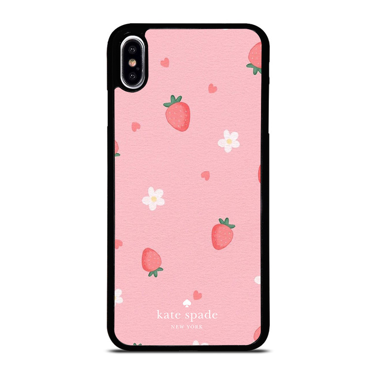 KATE SPADE NEW YORK LOGO STRAWBERRIES iPhone XS Max Case Cover