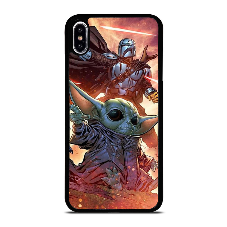 MANDALORIAN AND BABY YODA STAR WARS iPhone XS Max Case Cover