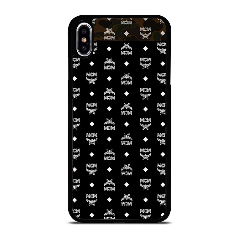 MCM MICHAEL CROMER MUNICH BLACK LOGO iPhone XS Max Case Cover