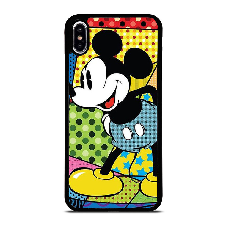 ROMERO BRITTO MICKEY MOUSE ART iPhone XS Max Case Cover